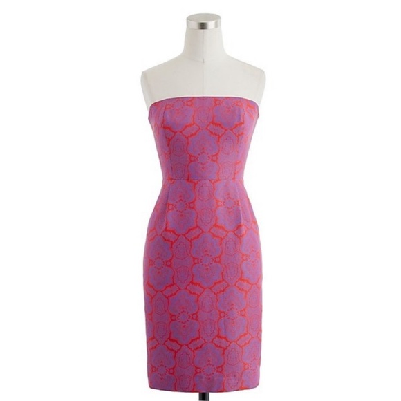 J Crew “Ella” Paisley Strapless Dress - Picture 2 of 8